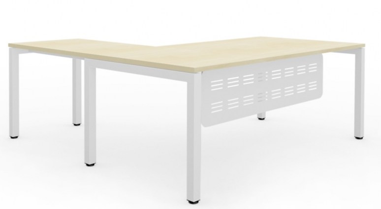 Plaza Desk - White top & Frame