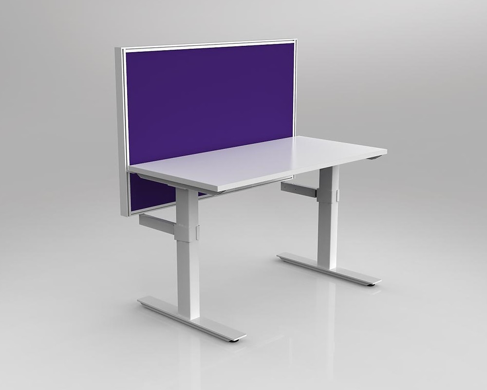 Agile Fixed Height Desk with Studio 50 Screen