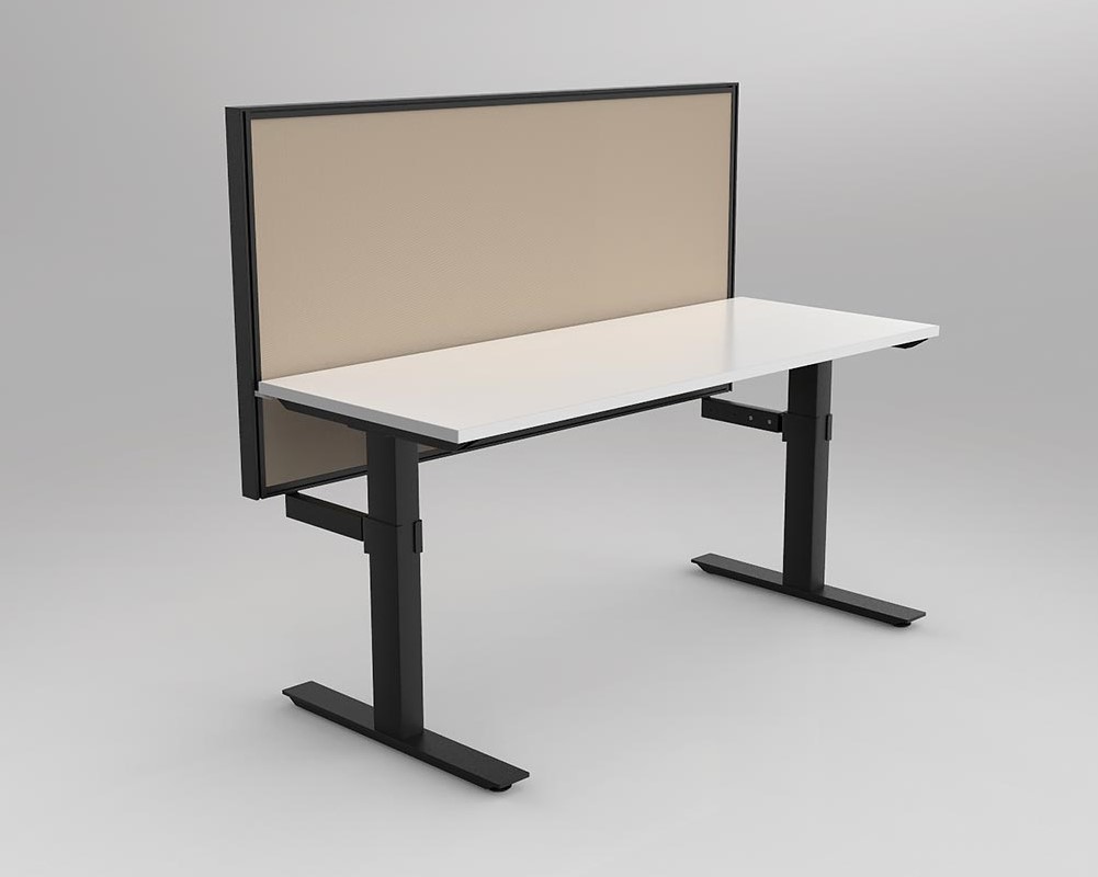 Agile Fixed Height Desk with Studio 50 Screen