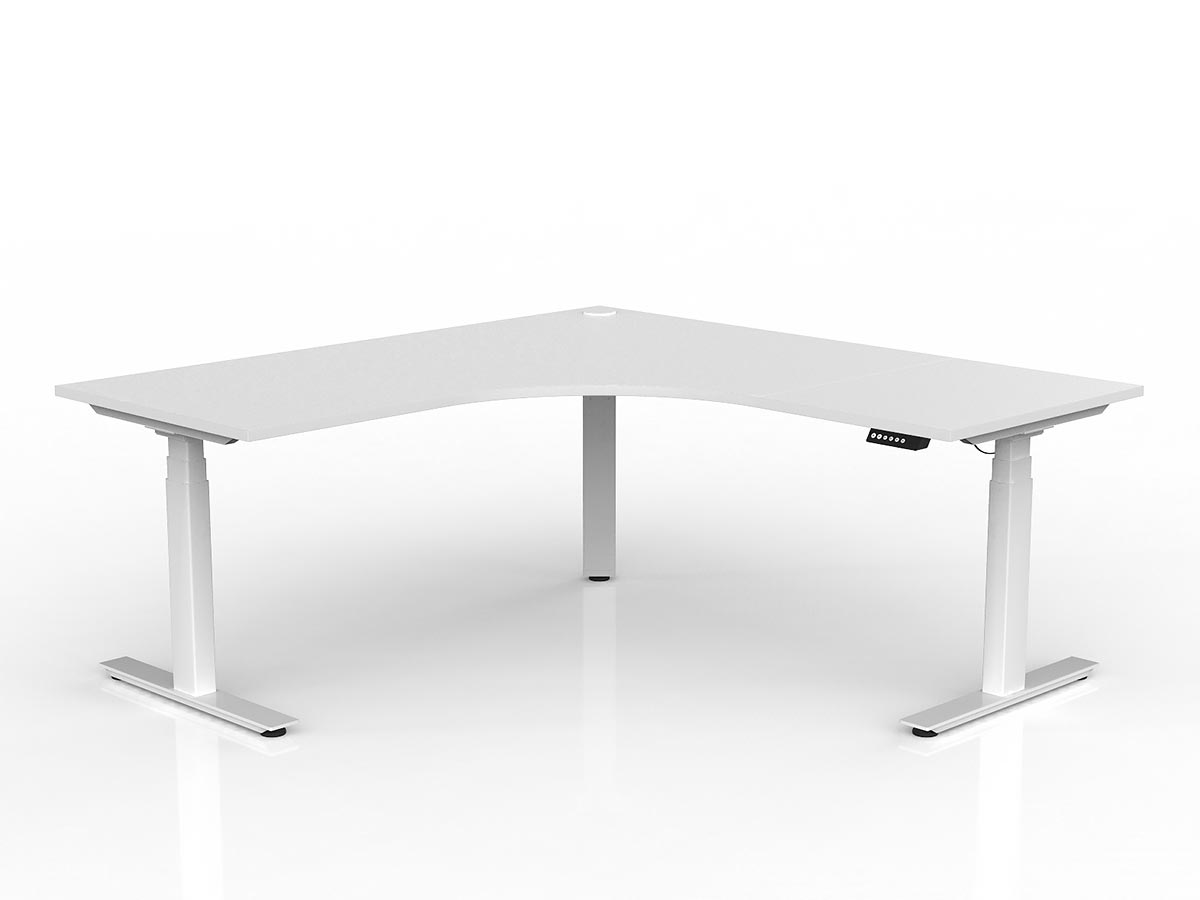Agile Motion Height Adjustable Corner Desk