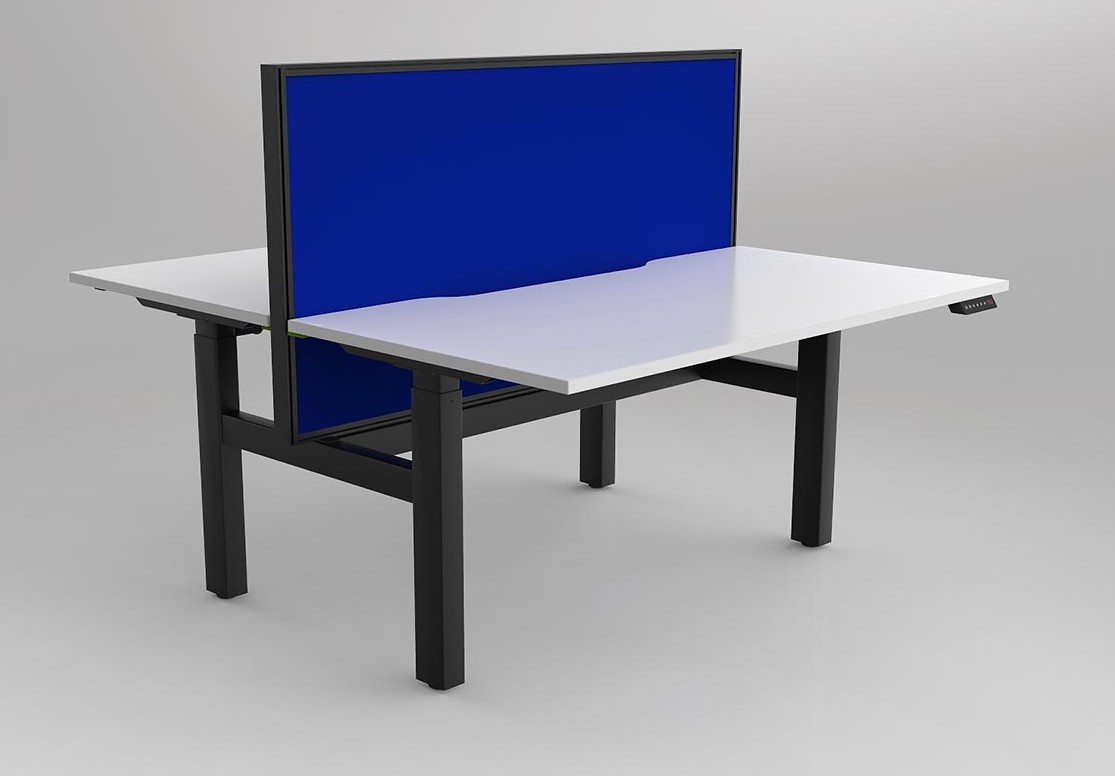 Agile 2C Adj Desk Double Side with Studio 50 Screens