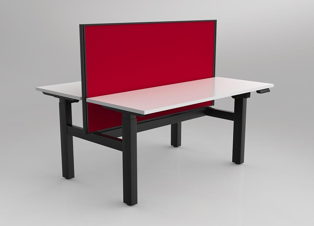 Agile 2C Adj Desk Double Side with Studio 50 Screens