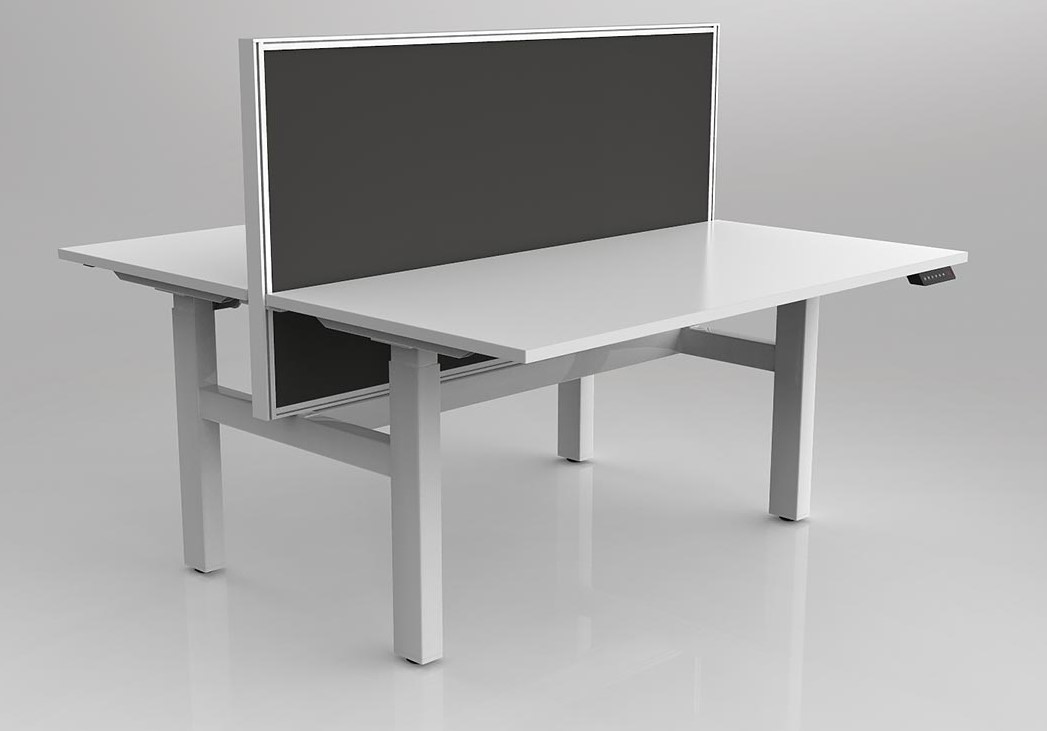 Agile 2C Adj Desk Double Side with Studio 50 Screens