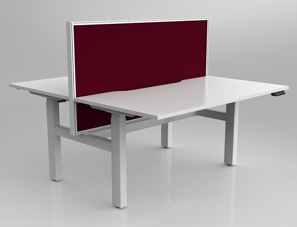 Agile 2C Adj Desk Double Side with Studio 50 Screens