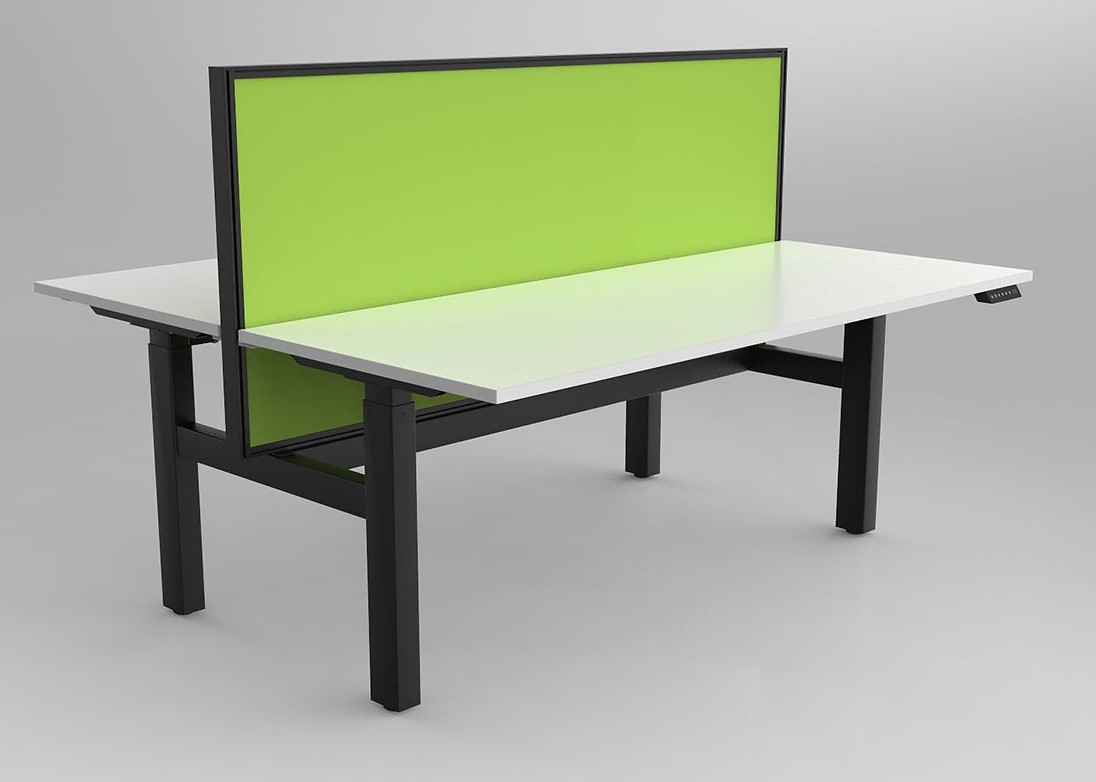 Agile 2C Adj Desk Double Side with Studio 50 Screens