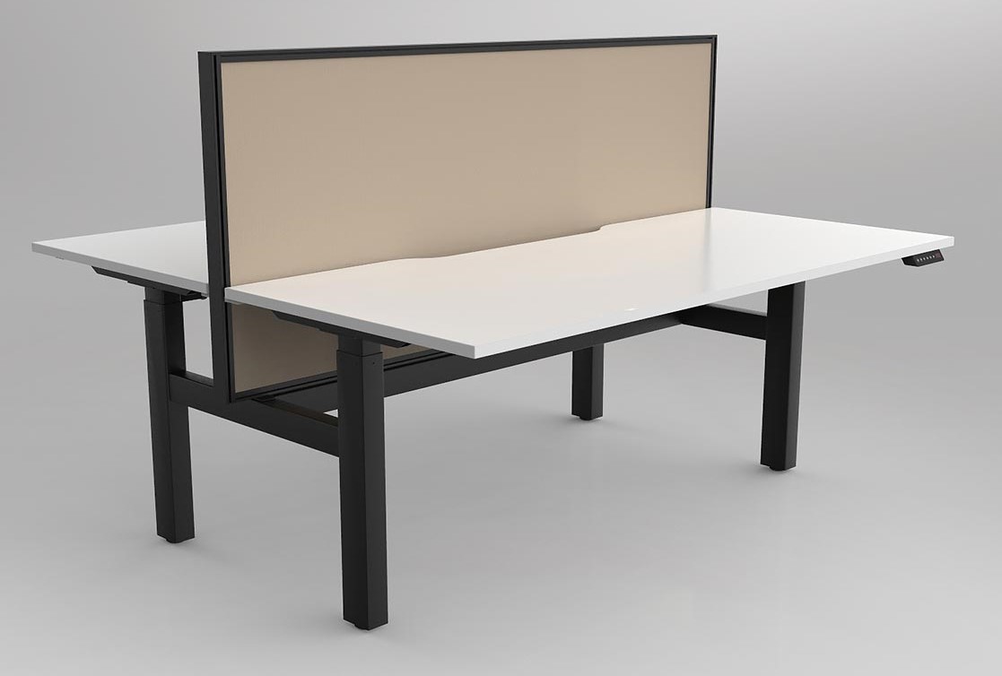 Agile 2C Adj Desk Double Side with Studio 50 Screens