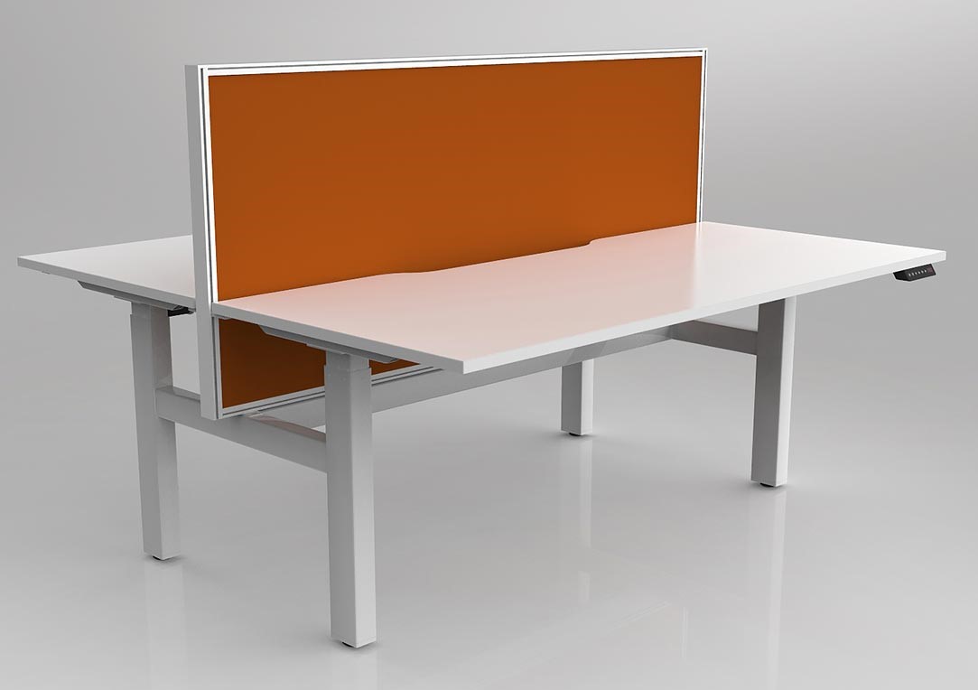 Agile 2C Adj Desk Double Side with Studio 50 Screens