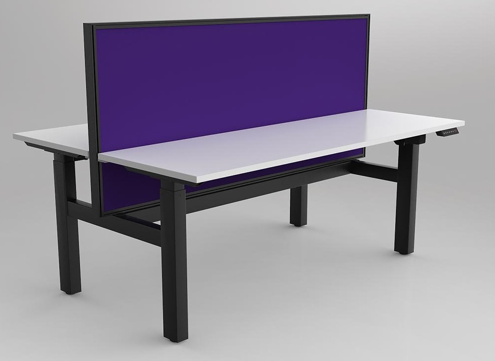 Agile 2C Adj Desk Double Side with Studio 50 Screens