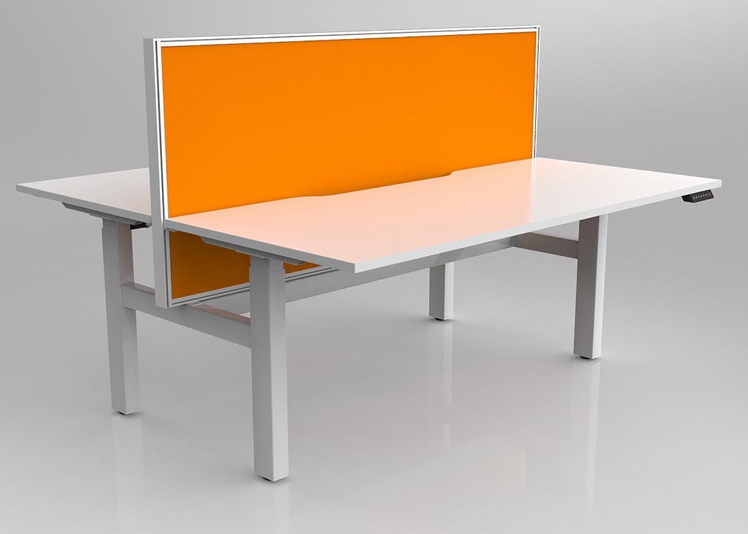 Agile 2C Adj Desk Double Side with Studio 50 Screens