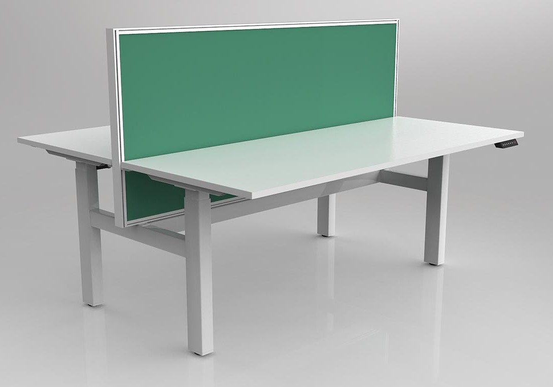 Agile 2C Adj Desk Double Side with Studio 50 Screens