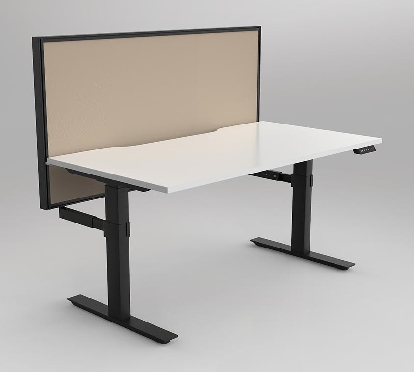 Agile 2C Adj Desk with Studio 50 Screen