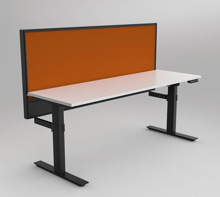 Agile 2C Adj Desk with Studio 50 Ducted Screen