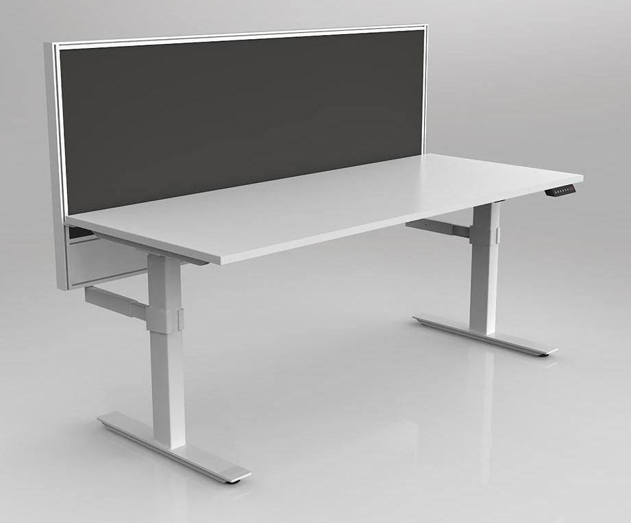 Agile 2C Adj Desk with Studio 50 Ducted Screen