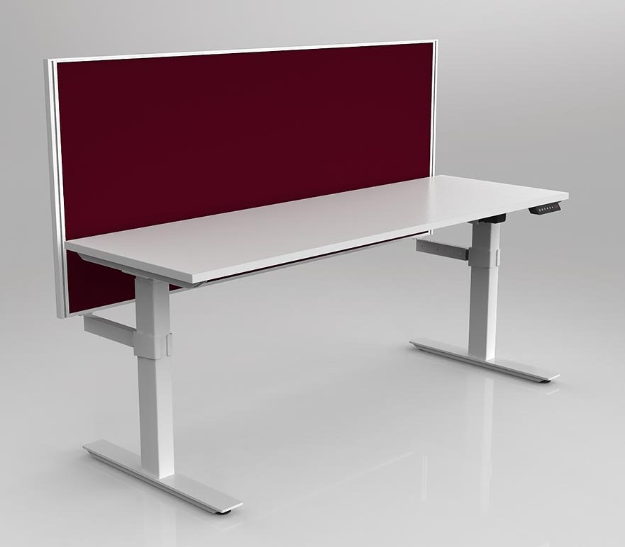 Agile 2C Adj Desk with Studio 50 Screen