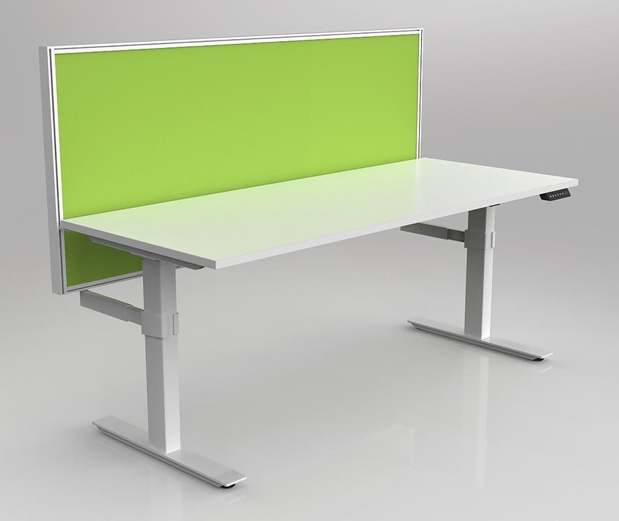 Agile 2C Adj Desk with Studio 50 Screen