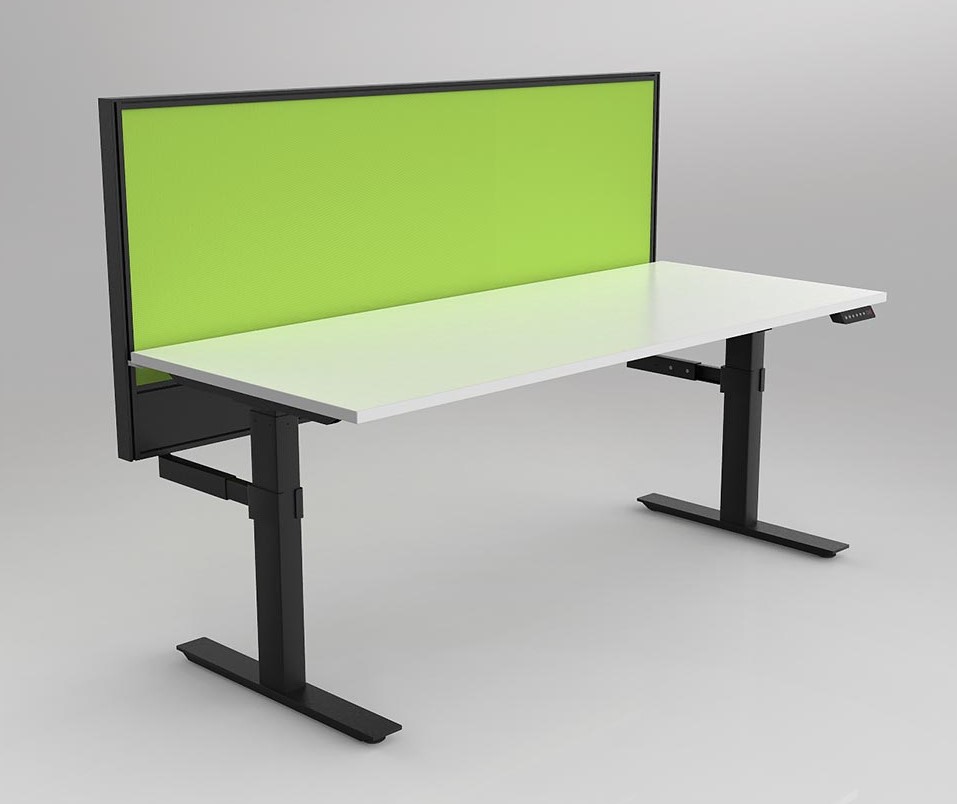 Agile 2C Adj Desk with Studio 50 Ducted Screen