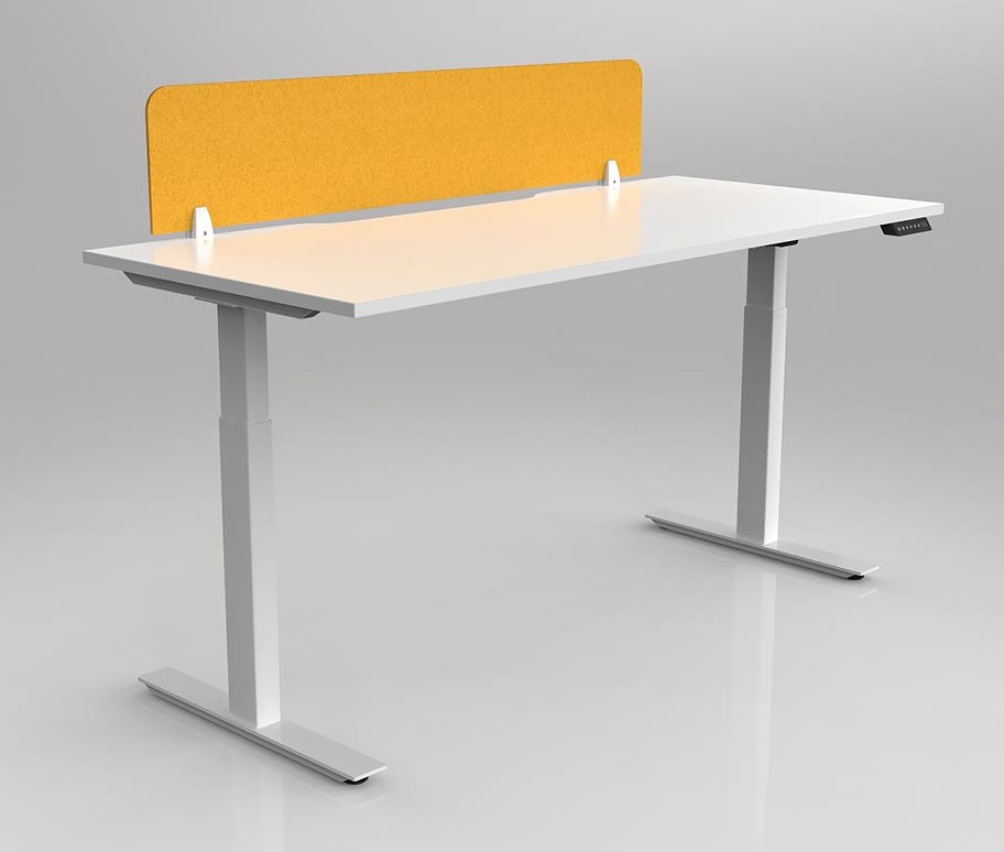 Agile 2C Adj Desk with Acoustic Screen