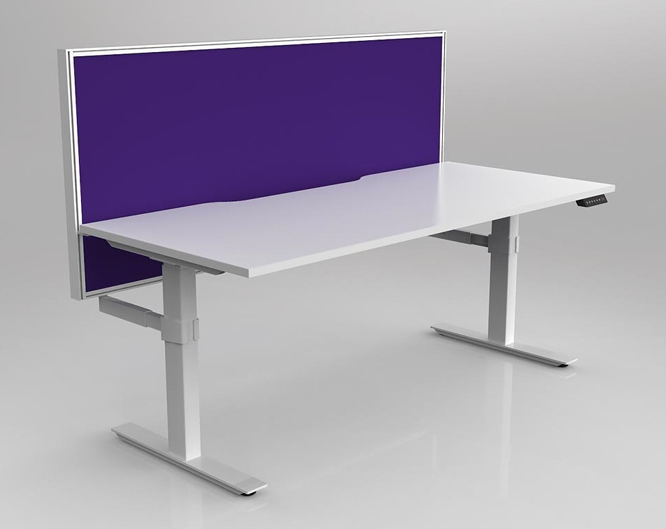 Agile 2C Adj Desk with Studio 50 Screen