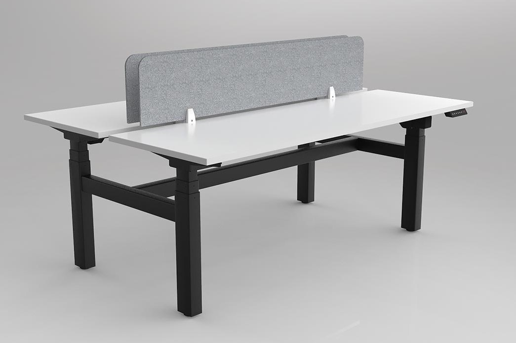 Agile Motion Adj Desk Double Sided with Acoustic Screen