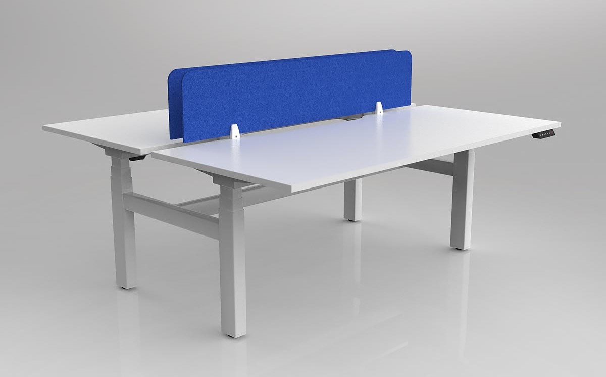 Agile Motion Adj Desk Double Sided with Acoustic Screen