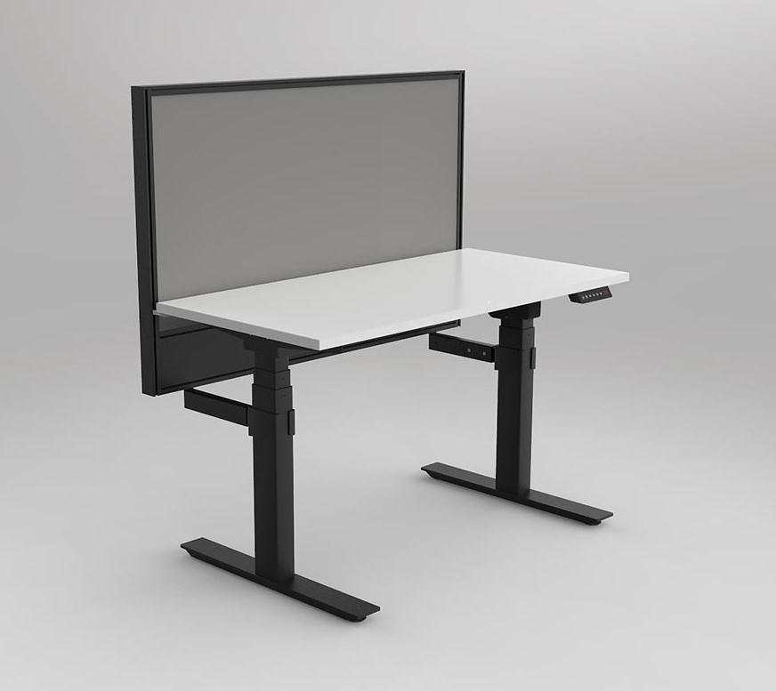 Agile Motion Adj Desk with Studio 50 Ducted Screen