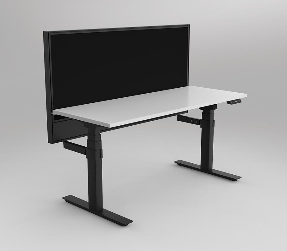 Agile Motion Adj Desk with Studio 50 Ducted Screen