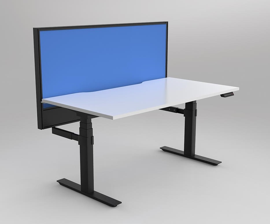 Agile Motion Adj Desk with Studio 50 Ducted Screen