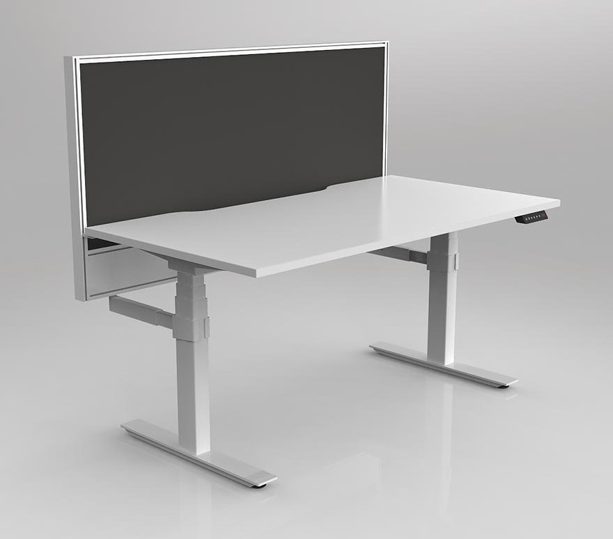 Agile Motion Adj Desk with Studio 50 Ducted Screen