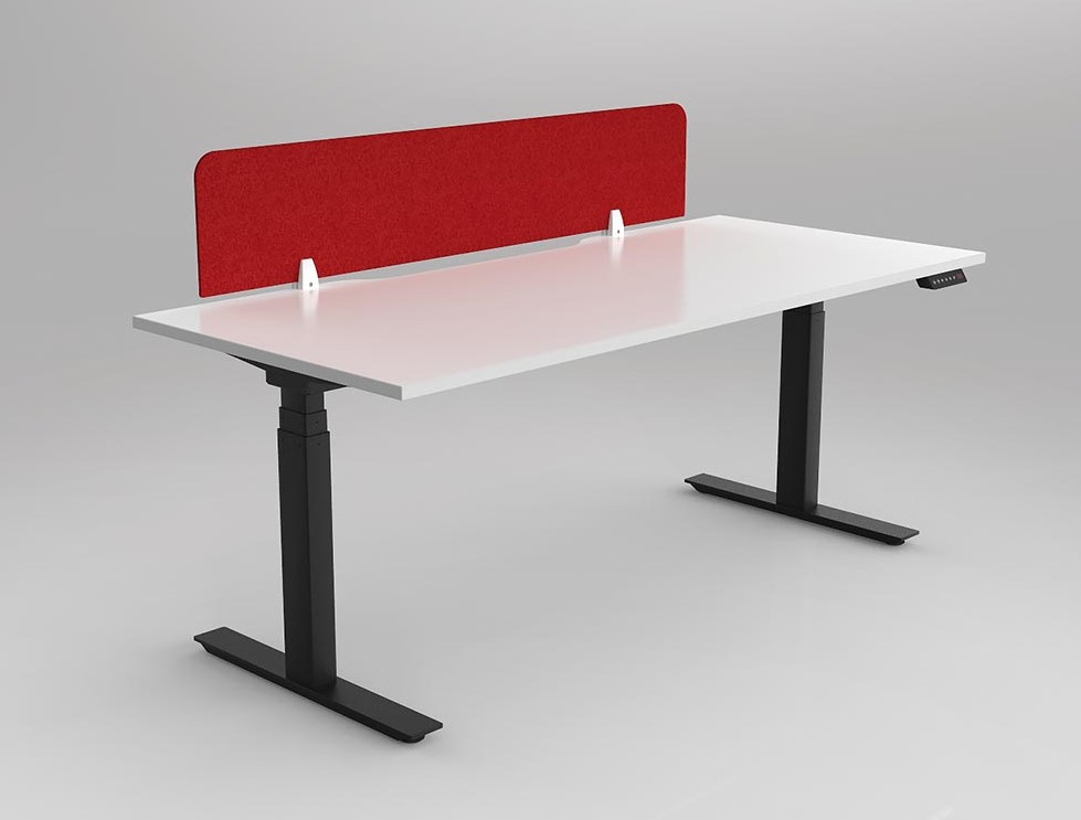 Agile Motion Adj Desk with Acoustic Screen