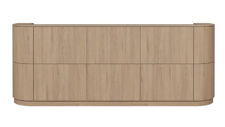 Skylar Reception Desk - Prime Oak