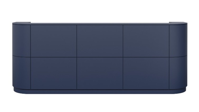 Skylar Reception Desk - French Navy