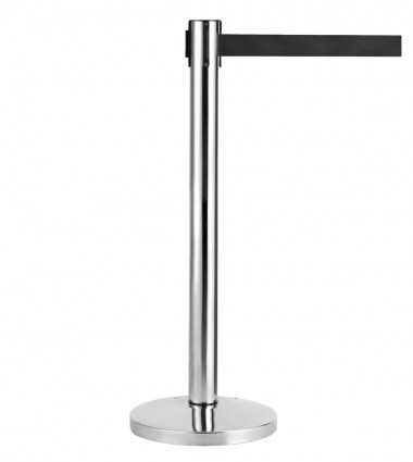 Retractable Crowd Control Posts - Stainless Steel